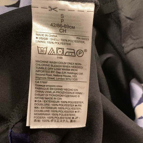 BANANA Republic Navy Color Floral Design Maxi Dress Size S- Like New. - Picture 15 of 15